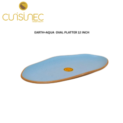 CUI EARTH+AQUA  OVAL PLATTER 12INCH DNT