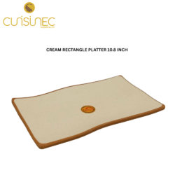 CUI CREAM RECT PLATTER 10.8INCH DNT