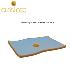 CUI EARTH+AQUA RECT PLATTER 10.8INCH DNT