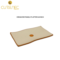 CUI CREAM RECT PLATTER 8.8 INCH DNT