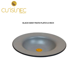 CUI BLACK+GRAY PASTA PLATE 9.3INCH DNT