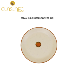 CUI CREAM ROUND QUARTER PLATE 7.5 INCH DNT