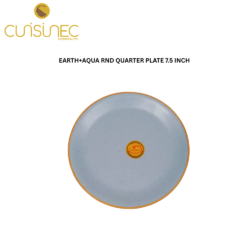 CUI EARTH+AQUA ROUND QUARTER PLATE 7.5 INCH DNT