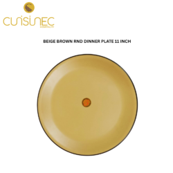 CUI BEIGE BROWN RND DINNER PLATE 11 INCH DNT
