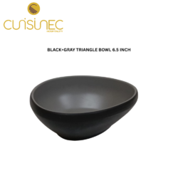 CUI BLACK+GRAY TRIANGLE BOWL 6.5INCH DNT