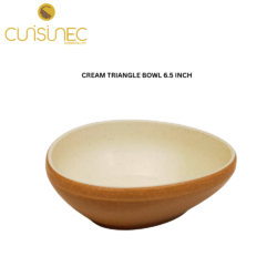 CUI CREAM TRIANGLE BOWL 6.5 INCH DNT