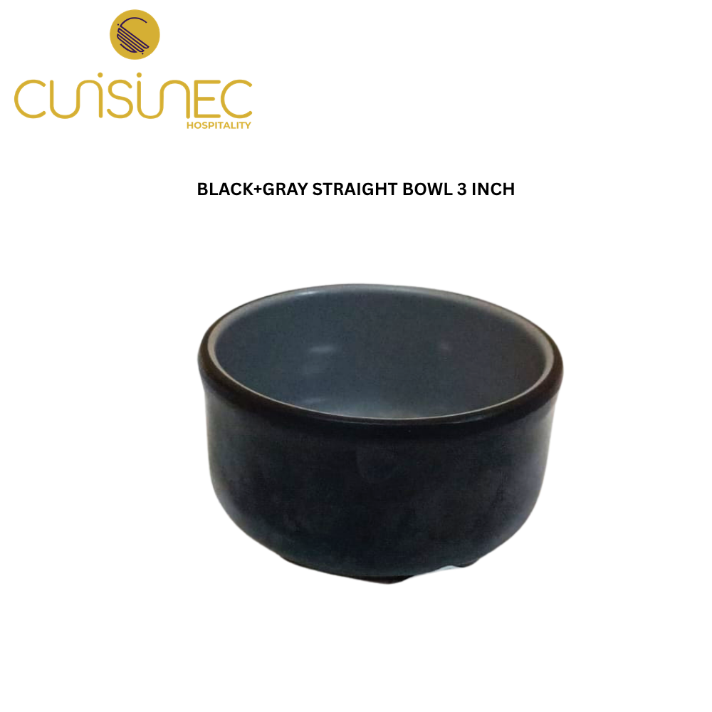 CUI BLACK+GRAY STRAIGHT BOWL 3INCH DNT