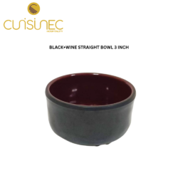 CUI BLACK+WINE STRAIGHT BOWL 3INCH DNT