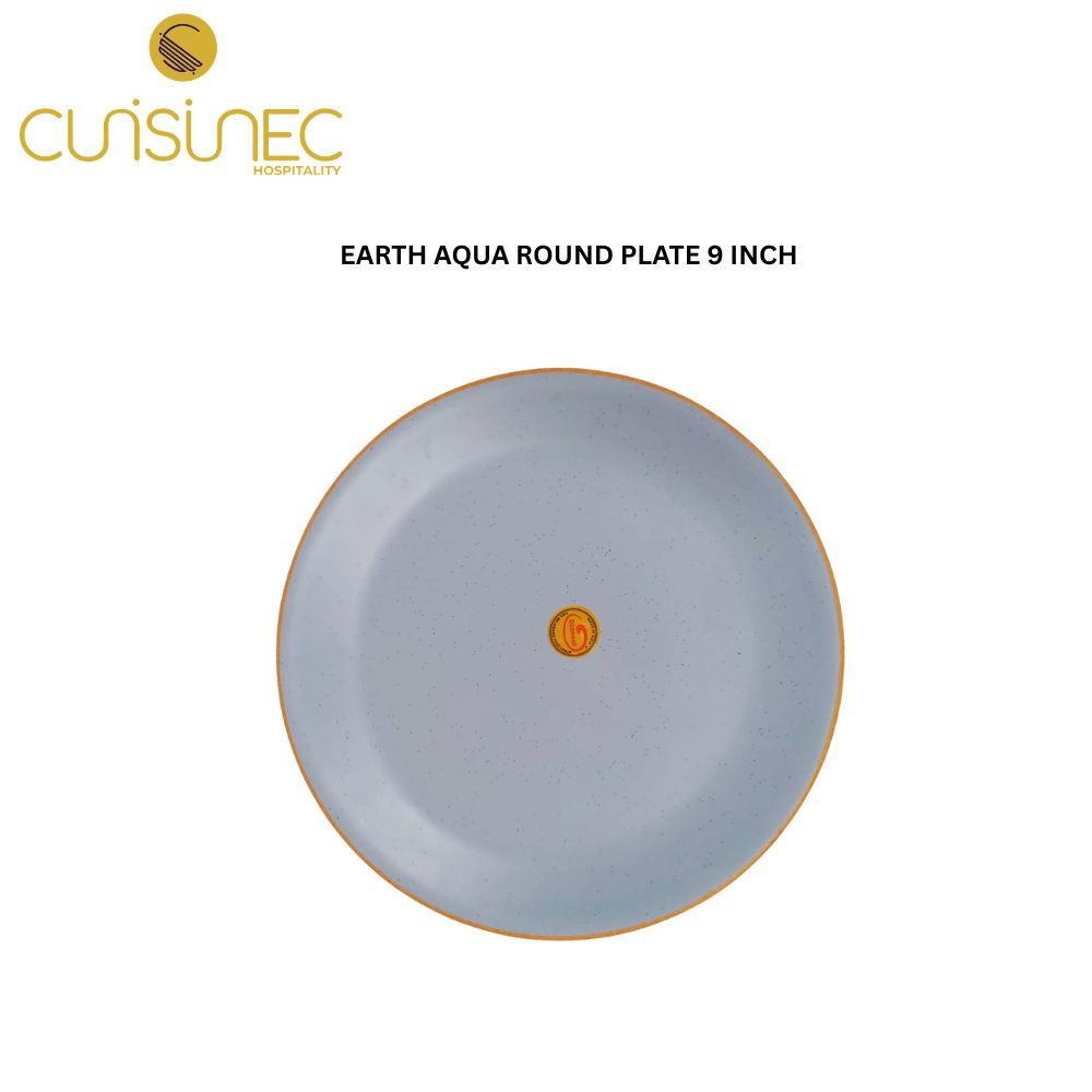 CUI EARTH AQUA ROUND PLATE 9 INCH DNT