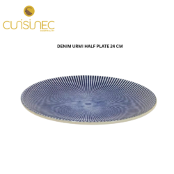 V023-L-2456 DENIM URMI HALF PLATE 24 CM