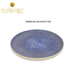 V023-L-2459 DENIM COLLAR PLATE 27 CM