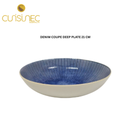 V023-L-2469 DENIM COUPE DEEP PLATE 21 CM