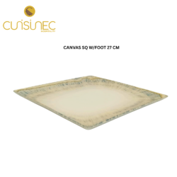 V023-L-3009 CANVAS SQ W/FOOT 27 CM