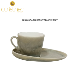 V-029-L-76-CM012-52649/50 AURA CUP & SAUCER SET REACTIVE GREY