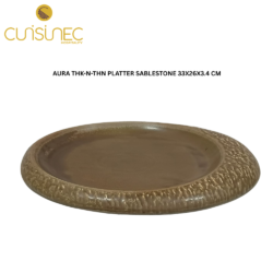 V-029-L-31-52854 AURA THK-N-THN PLATTER SABLESTONE 33X26X3.4 CM