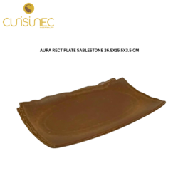 V-029-L-20-54635 AURA RECT PLATE SABLESTONE 26.5X15.5X3.5CM
