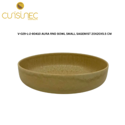 V-029-L-2-80410 AURA RND BOWL SMALL SAGEMIST 20X20X5.5 CM