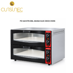 PO 118 STN DOUBLE AKASA ELECTRIC DECK OVEN