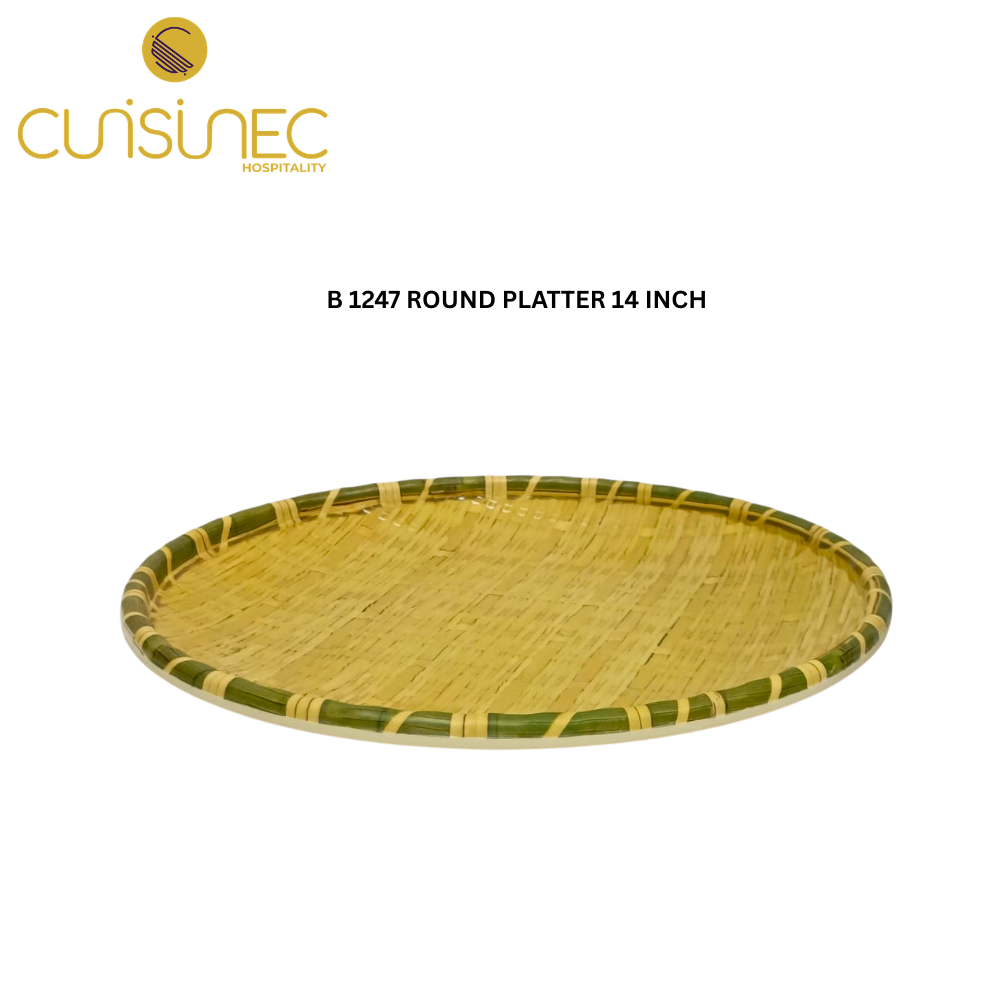 B 1247 ROUND PLATTER 14 INCH