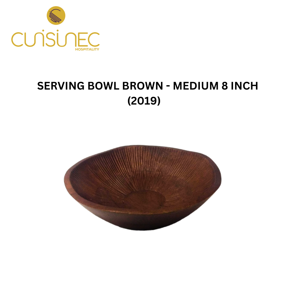 SERVING BOWL BROWN - MEDIUM 8 INCH