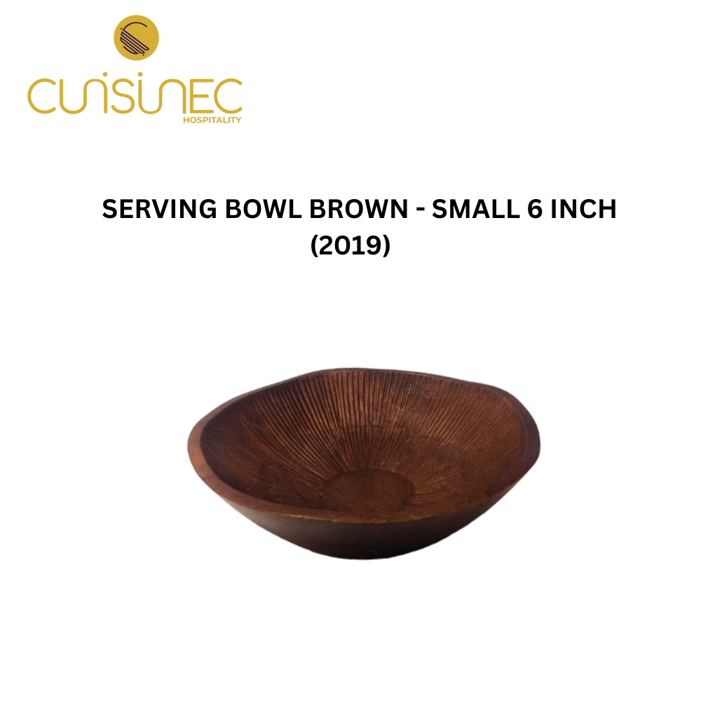 SERVING BOWL BROWN - SMALL 6 INCH